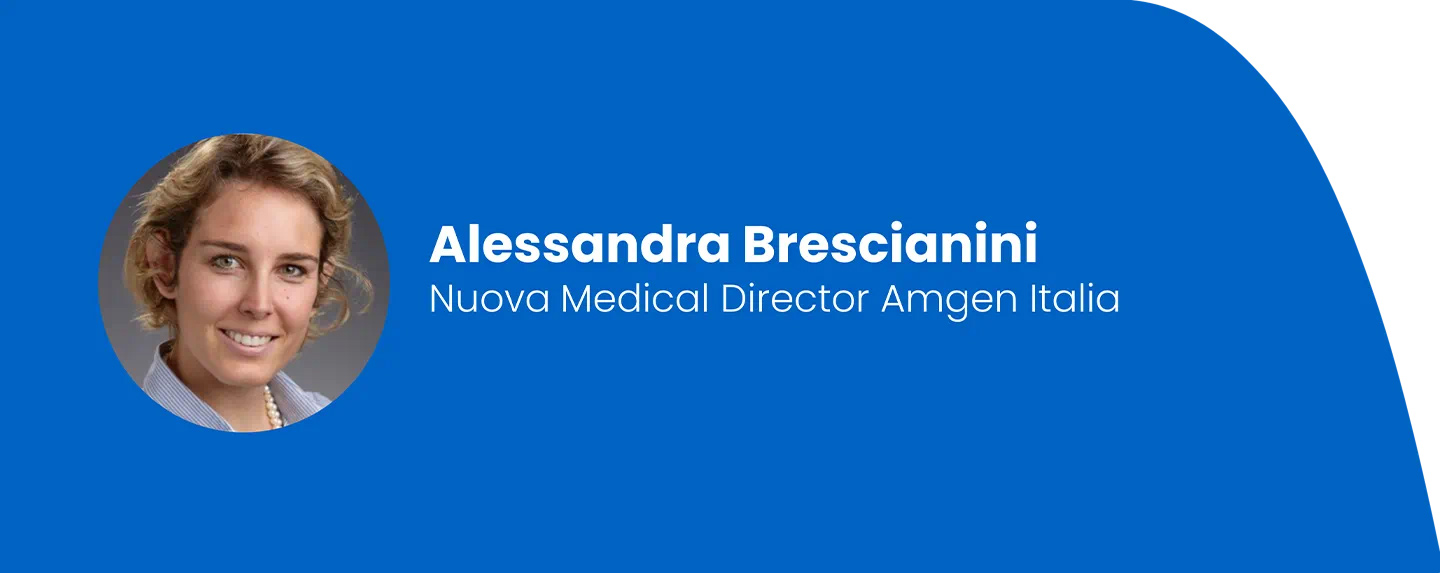 Alessandra Brescianini nuova Medical Director di Amgen Italia, un talento coltivato in azienda
